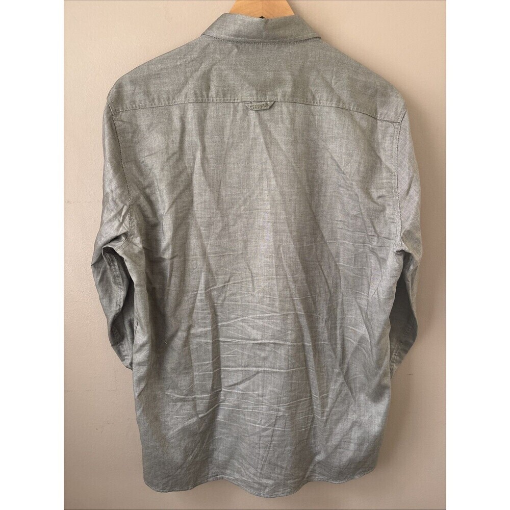 U.S. Polo Assn Men’s Size L Gray Button Down Shirt Slim Fit Long Sleeve Casual - Picture 6 of 7